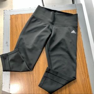 Adidas Black Climalite Crop Leggings Size S